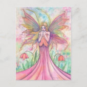 Wildblume Fairy Postcard Postkarte (Vorderseite)
