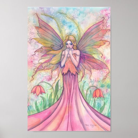 Wildblume Fairy Poster Print (Vorne)