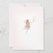 Wildblume Fairy Princess 1. Geburtstag Einladung (Rückseite)