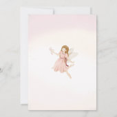 Wildblume Fairy Princess 5. Geburtstag | Einladung (Rückseite)