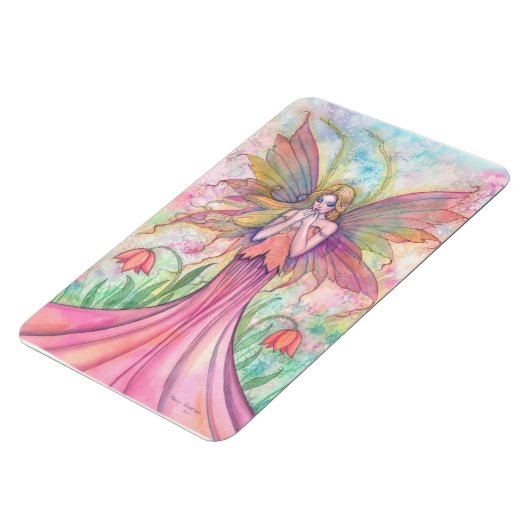 Wildblume Fairy Vinyl Large Magnet (Linke Seite)