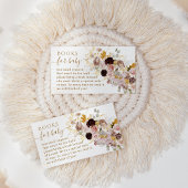 Wildblume Fall Elegante Babyduschbücher Begleitkarte