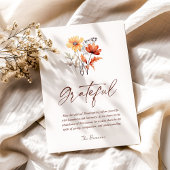 Wildblume Fall Moderner Eleganter Erntedank Feiertagskarte