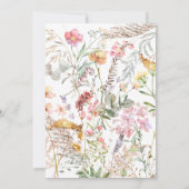 Wildblume Farm Baby Dusche Einladung (Rückseite)