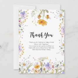 Wildblume Federblume Danke Baby Dusche