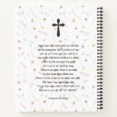 Wildblume Feier des Lebens Beerdigung Gästebuch Notizblock (Rückseite)