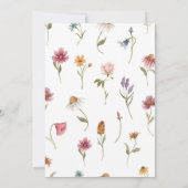 Wildblume Feier zum Leben Einladung Beerdigung (Rückseite)