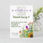 Wildblume Feiertagskarte (Stehend Vorderseite)