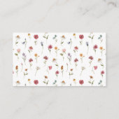 Wildblume-Feld Boho-Brautparty-Registrierungskarte Begleitkarte (Rückseite)