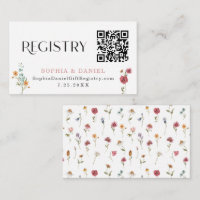 Wildblume-Feld Boho-Brautparty-Registrierungskarte