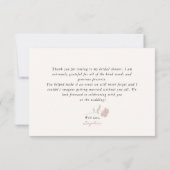 Wildblume Feld Brautparty Danke Karte (Rückseite)