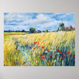 Wildblume Felder am Havel Poster