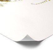 Wildblume Felder Boho Brautparty Begrüßungszeichen Poster (Ecke)