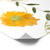 Wildblume Felder Boho Brautparty Begrüßungszeichen Poster (Ecke)