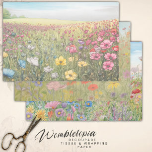 Wildblume-Felder   Schwergewicht Geschenkpapier Set