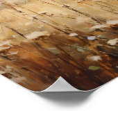 Wildblume Felderlandschaft Ölgemälde Poster (Ecke)