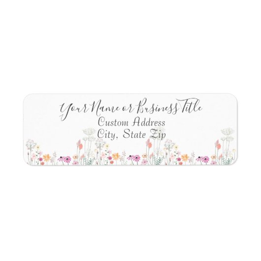 Wildblume Feldfarbe Zeichnend (Vorne)