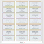 Wildblume Fern Dusty Blue Wedding Guest Address Aufkleber<br><div class="desc">Dieses Wildblume Farn staubblaue Hochzeitsgast-Adressenaufkleber-Design ist eine elegante Anordnung von klassischen geometrischen Rahmen aus Gold, die mit zarten bohobolden Blumenbouquets und Stielen verziert sind. Mit einer Palette von zeitlosen, hellblauen Hintergründen, klassischen schwarzen Typografien und farbenfrohen Wildblumen, schaffen Sie ein romantisches Ambiente, das sich durch eine schöne und polierte Atmosphäre auszeichnet....</div>