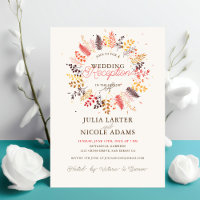 Wildblume Fern Mushroom Foliage Hochzeitsempfang