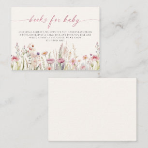 Wildblume Field Baby Shooting Books for Baby Begleitkarte