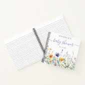 Wildblume Field Baby Showbook Notizblock (Innenseite)