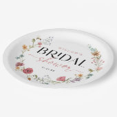 Wildblume Field Boho Brautparty Decor Pappteller (Schrägansicht)