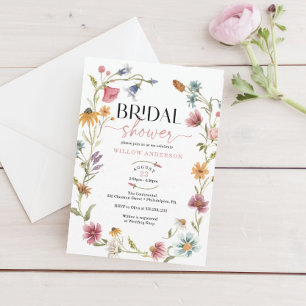 Wildblume Field Boho Bridal Dusche Einladung