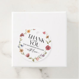 Wildblume Field Boho Favor Tag Geschenkanhänger