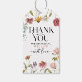 Wildblume Field Boho Favor Tag Geschenkanhänger (Vorderseite)