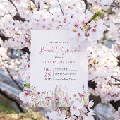 Wildblume Field Brautparty Watercolor Spring Einladung