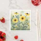 Wildblume Field mit Mit Augen Susans Serviette (Beispiel)