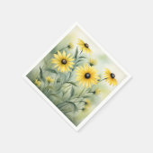 Wildblume Field mit Mit Augen Susans Serviette (Ecke)