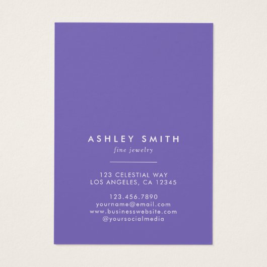 Wildblume Field Necklack Display Card (Rückseite)