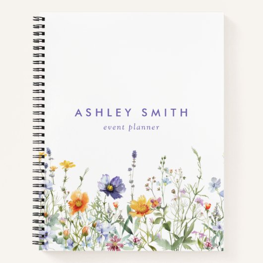 Wildblume Field Notebook Notizblock (Vorderseite)