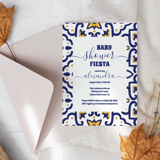 Wildblume Fiesta Senorita Babydusche Einladung