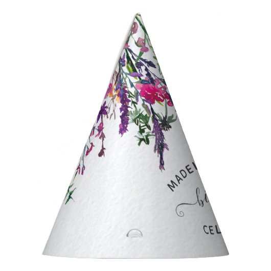 Wildblume First Birthday Party Hat Partyhütchen (Links)