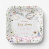 Wildblume-Flachbandplatte Pappteller (Vorderseite)