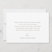 Wildblume Flat Birthday Party Dankeskarte (Rückseite)