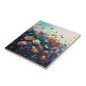 Wildblume Fliese (Seite)