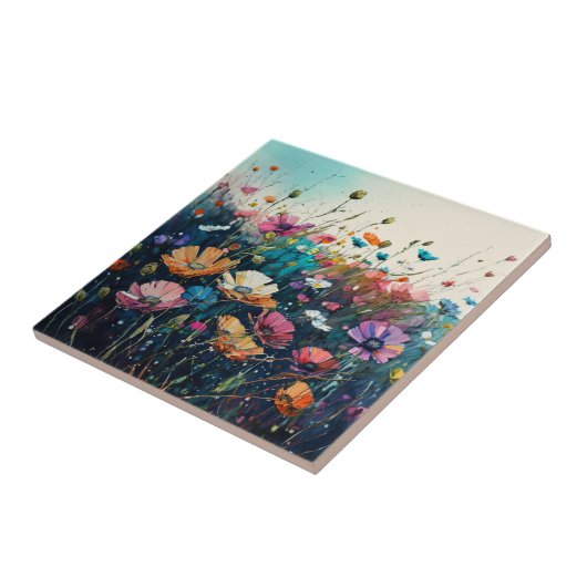 Wildblume Fliese (Seite)