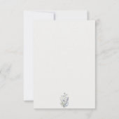 Wildblume Flora Hochzeit RSVP Karte (Rückseite)