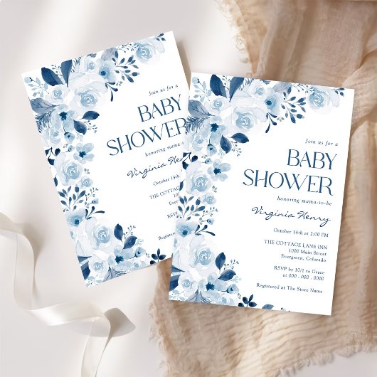 Wildblume Floral Baby Dusche Einladung