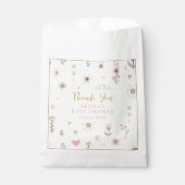 Wildblume Floral Baby Dusche Geschenktütchen (Vorderseite)