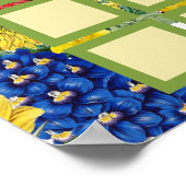 Wildblume Floral Baby in Bloom Guess Game Dusche Poster (Ecke)