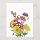 Wildblume Floral Baby in Bloom Shower Bingo Game Flyer (Hinten)