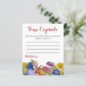 Wildblume Floral Baby Shower Time Kapselspiel (Stehend Vorderseite)