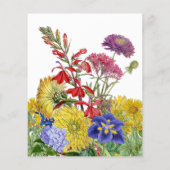 Wildblume Floral Baby Shower Time Kapselspiel (Rückseite)