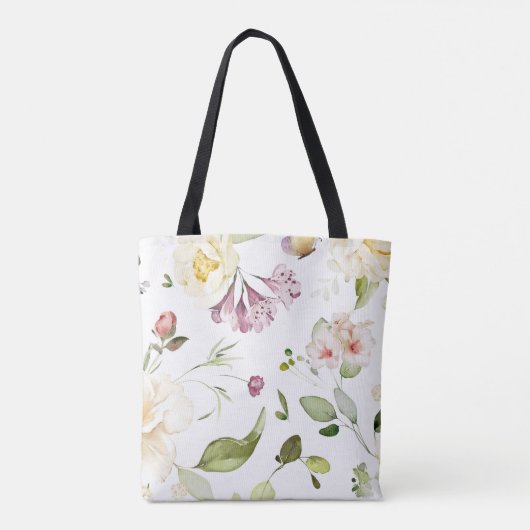 Wildblume Floral Bachelorette Bridesmaid Geschenk Tasche (Rückseite)