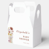 Wildblume Floral Boho Babydusche Geschenkschachtel (Geöffnet)