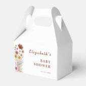 Wildblume Floral Boho Babydusche Geschenkschachtel (Vorderseite)